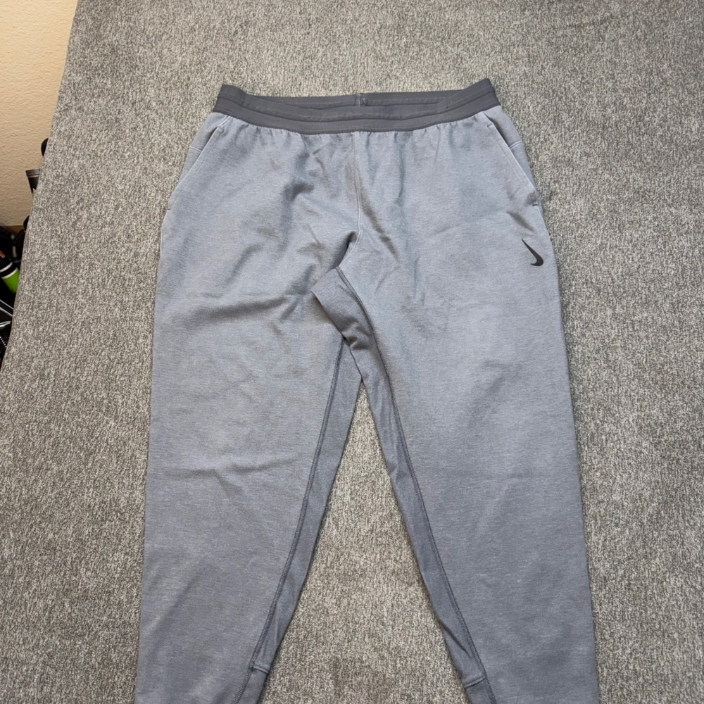 Nike Dri-FIT Men XXL Standard Fit Grey Jogger Sweatpants CU6782-068